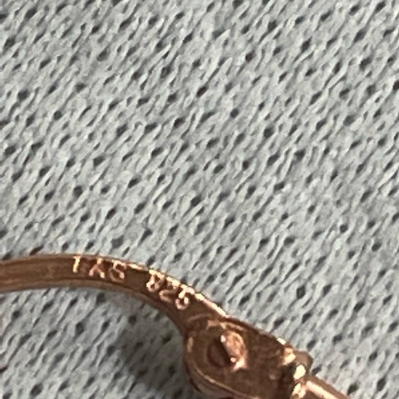 Rosegold Beaded Hoops - Picture 5 of 6